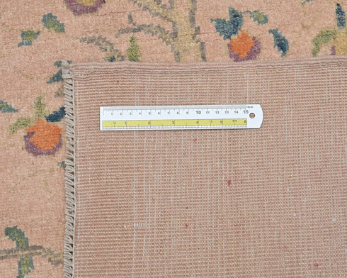 3x5 Soft Pink Kuba Afghan Hand Knotted Wool Area Rug